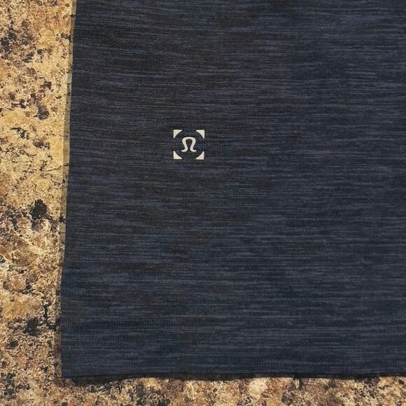 Lululemon Mens Shirt 1/2 Zip Pullover Long Sleeve Athleisure Minimalist Blue XXL - Picture 6 of 7